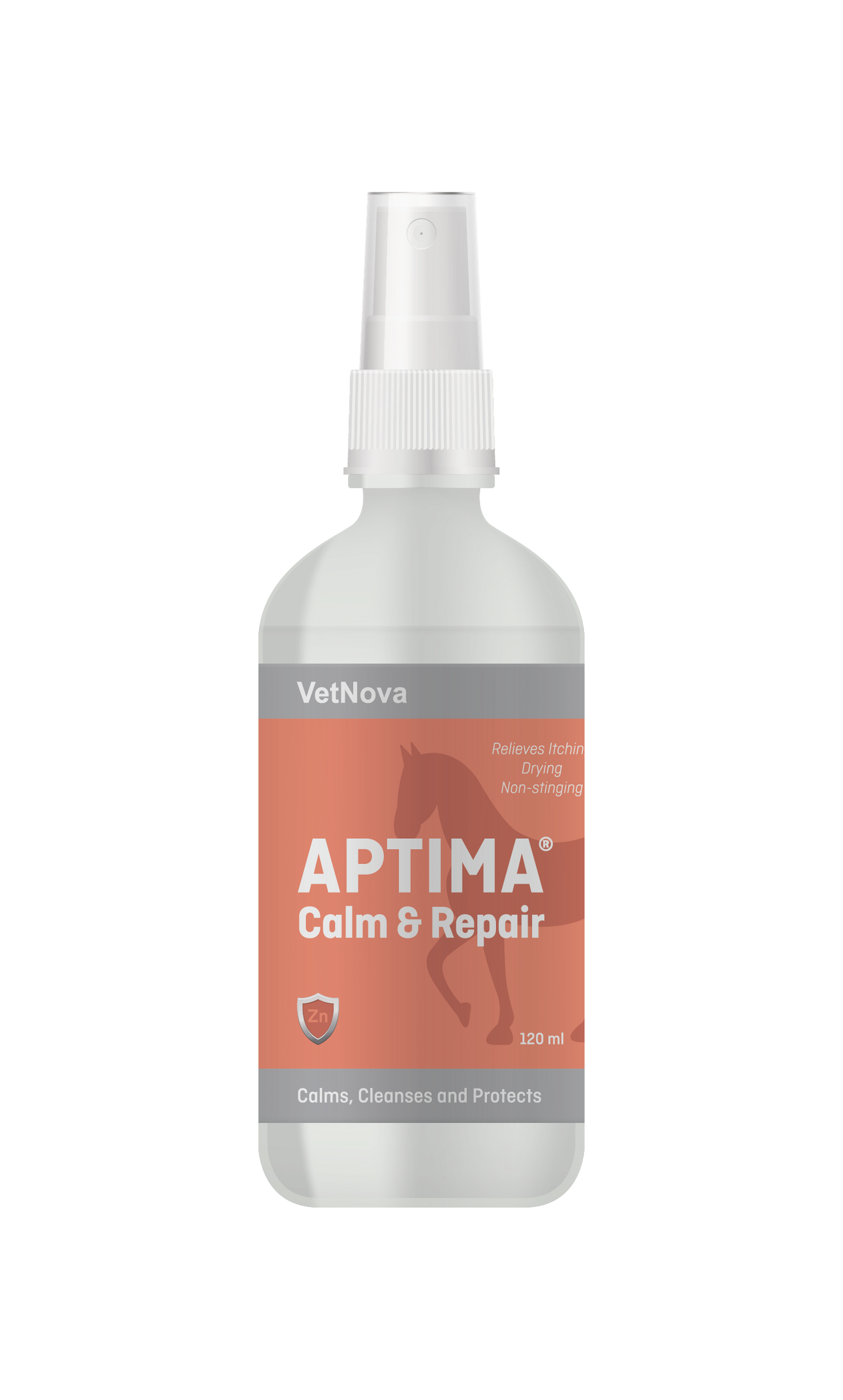spray calmante y reparador Fórmula dermatológica de pH neutro para caballos | cuidados del pelo y piel caballos-Bolypets 
