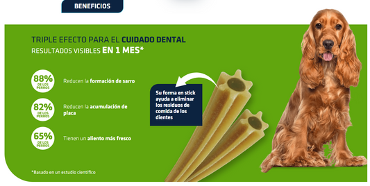 Snacks en forma de sticks para cuidado dental en perros - Advance Dental Care Sticks | premios que ayudan a reducir sarro en dientes de perros - Bolypets