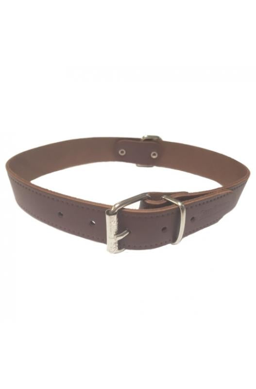 Collar de cuero liso para perros.