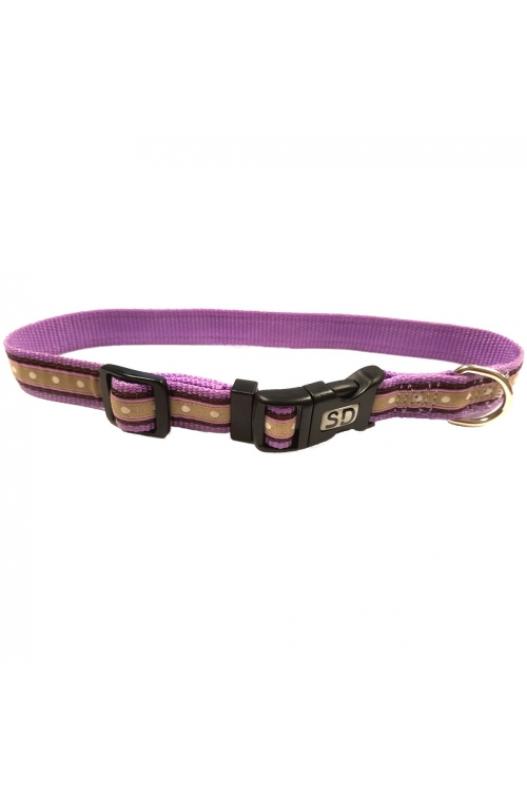 COLLAR VINTAGE MORADO  brillos para perros