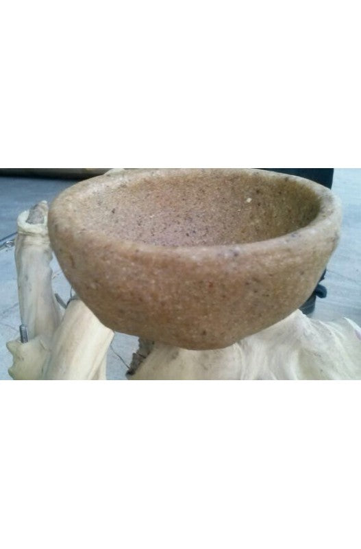 Bowl Java de resina imitación madera. Complemento ideal para Java Mini Trees, árboles Java así como para perchas naturales o parques de juego hechos con troncos.