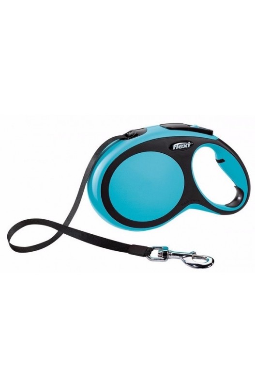 Correa de cordón de 5 m -Para perros hasta máx. 12 kg -Sistema cómodo de frenado -Componentes suaves -Cinta de protección con componentes reflectantes