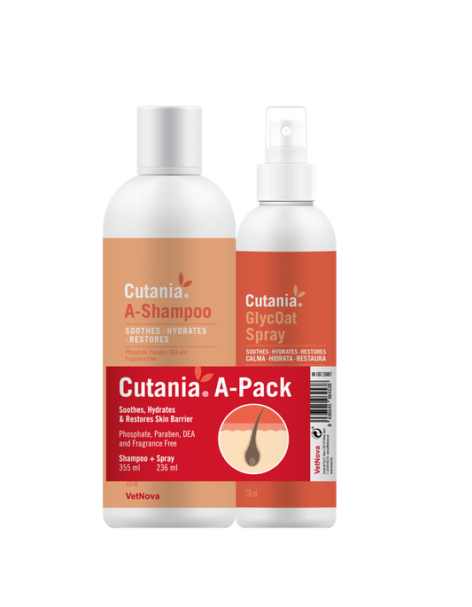 Champú Dermatológico para mascotas y caballos con Avena, sin fragancia, Efecto Calmante, Queratolítico, Hidratante y Reparador de la Barrera Cutánea