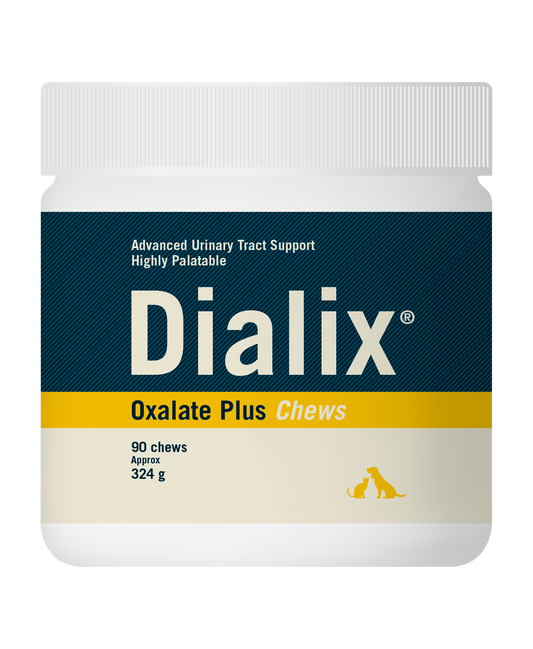 DIALIX® Oxalate Plus 90 Chews suplemento con propiedades alcalinizantes