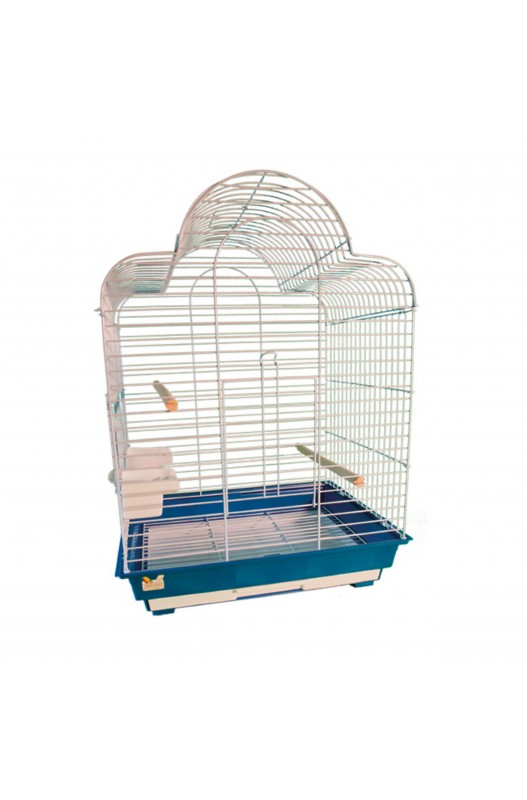 jaula amplia y acogedora donde sus pájaros pequeños, podrán tener suficiente espacio para vivir con comodidad. 