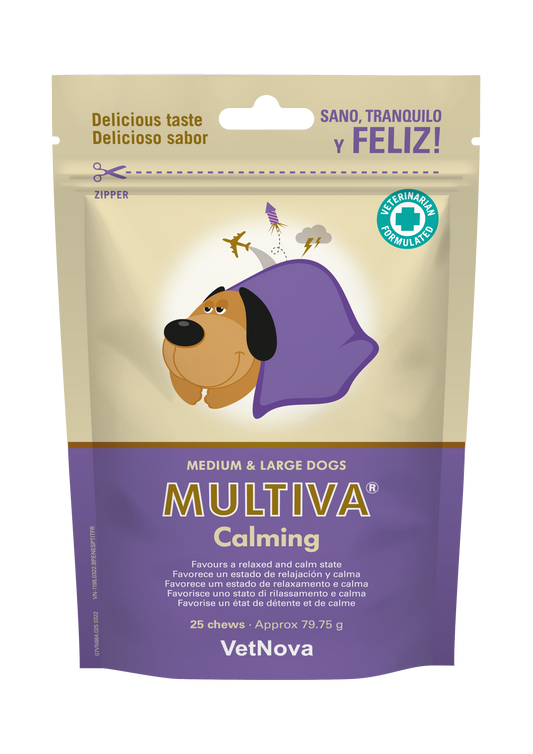 MULTIVA_CalmingMediumandLargeDog Promueve un estado de relajación: