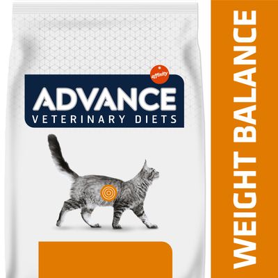 pienso completo para gatos con obesidad El pienso Advance Weight Balance es un alimento para gatos con problemas de sobrepeso y obesidad.