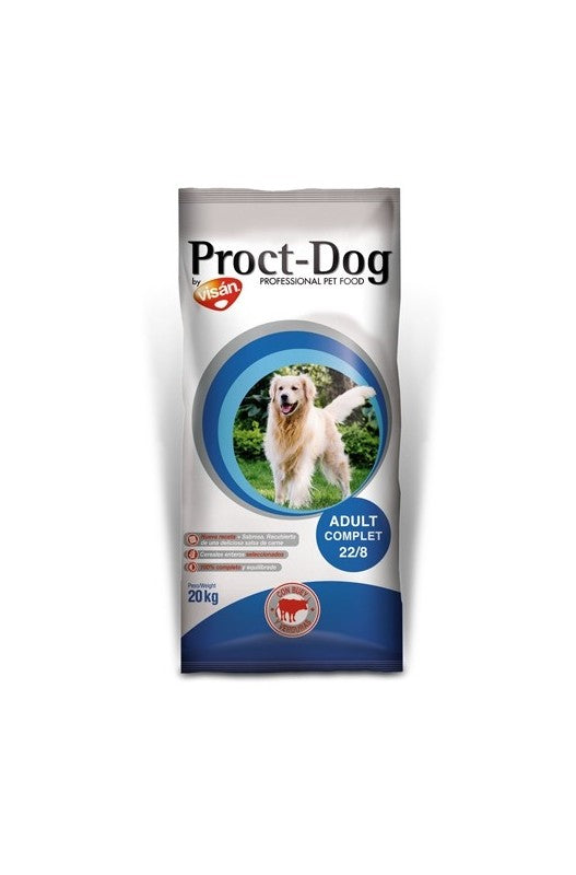 Proct Dog Adult, es un alimento 100% completo y equilibrado para perros adultos de todas las razas.