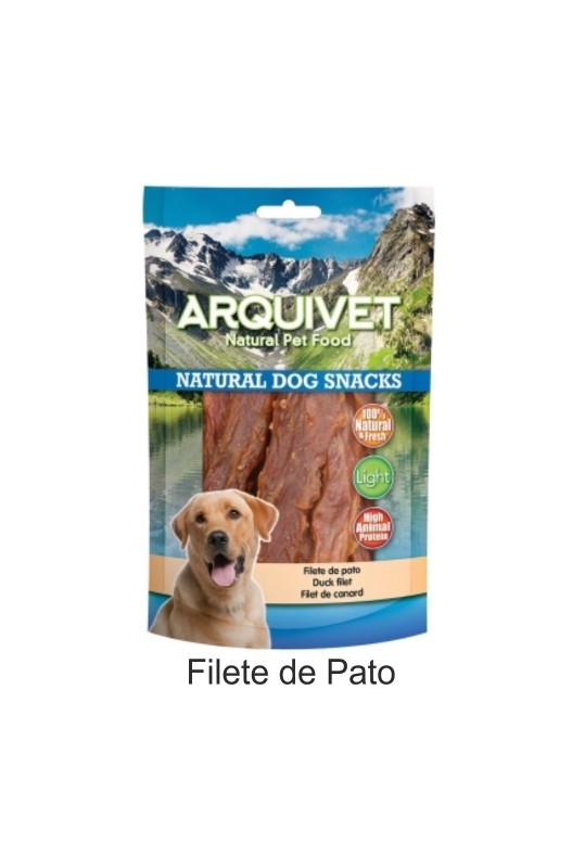 Snack filete de pato sabroso y delicioso, ideal para perros de todas las razas y tamaños