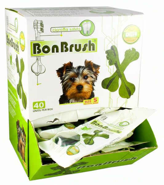 Snack en forma de cepillo para higiene dental de perros mini | refresca aliento y mejora la higiene bucal - Bolypets 