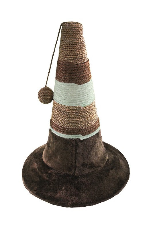 rascador para gatos es una solución perfecta para mantener a tu gato feliz y saludable. Con su forma de cono y su color beige