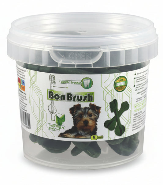 Snack en forma de cepillo para higiene dental de perros mini | refresca aliento y mejora la higiene bucal - Bolypets 