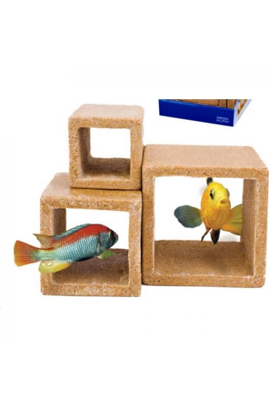 CUBOS DE ESCONDITE PARA PECERA  | Accesorios plantas y decoración-Bolypets