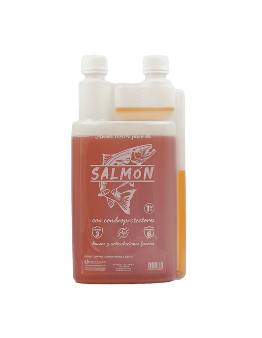 Aceite 100% - Salmón (1L.) condroprotectores 5.000 mg/l   |Suplemento naturales para perros -Bolypets
