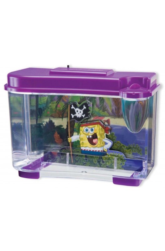 Dale a tu pez un hogar lleno de aventura y a tu espacio un toque de creatividad con este acuario temático. ¡Un regalo fantástico para los amantes de los acuarios y de Bob Esponja!