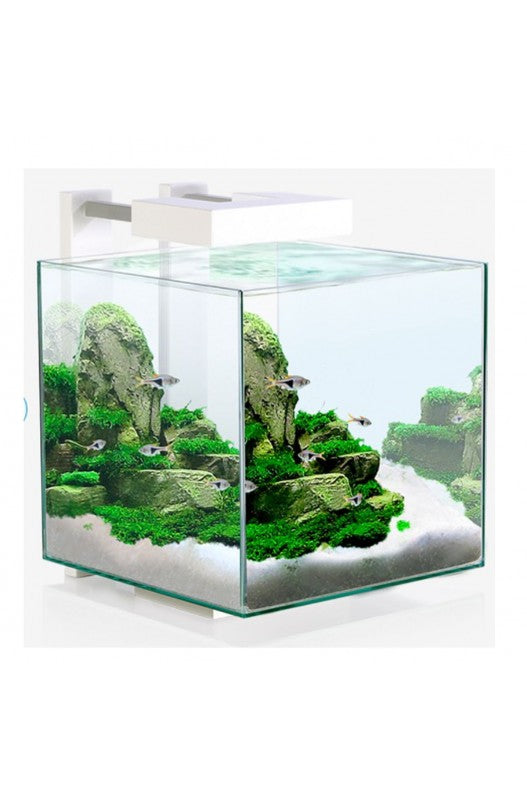 Acuario Cube Aqua 15 LED combina un diseño moderno, funcionalidad y tecnología avanzada, ideal para crear un hábitat cómodo y atractivo para tus peces y plantas acuáticas. Con capacidad para 15 litros, es perfecto para hogares, oficinas o espacios pequeños que busquen un toque de vida y elegancia.