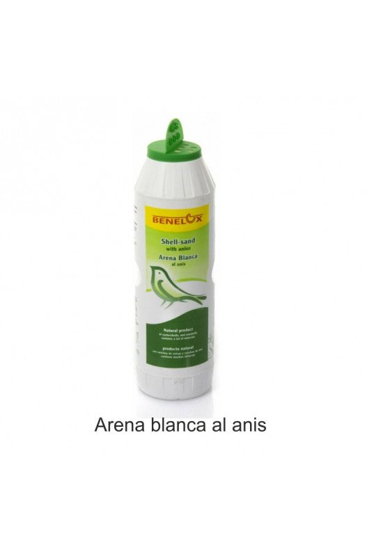 arena blanca al anis fondo de jaula