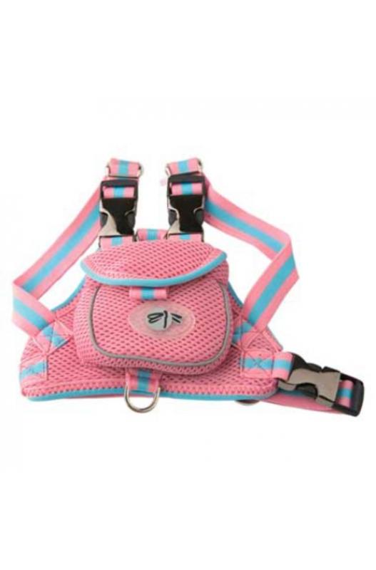 Arnés con Mochila para Perros es el accesorio perfecto para facilitar tus salidas con tu mascota, ofreciendo comodidad, estilo y practicidad en cada paseo.