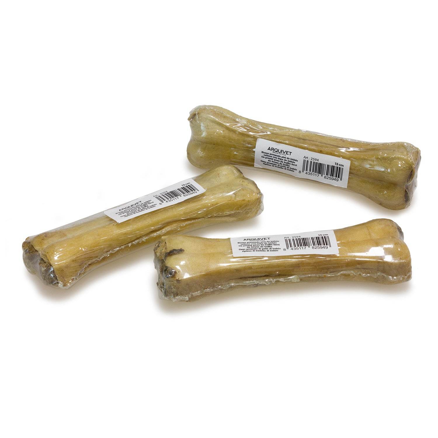 Hueso prensado piel |  100% piel bovina | snacks naturales para perros - Bolypets.com