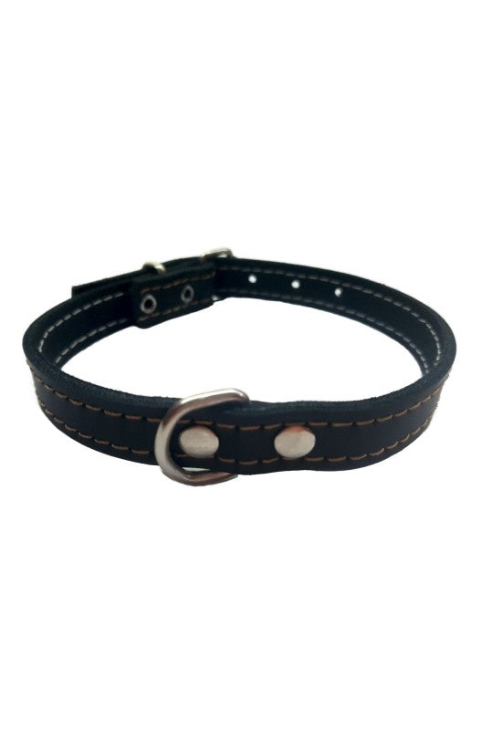 collar para perros de cuero azul es una opción elegante y duradera, ideal para quienes buscan un collar de alta calidad y estilo para su mascota.