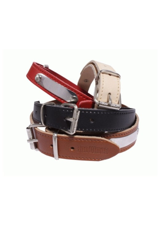 COLLAR CUERO CON PLACA 