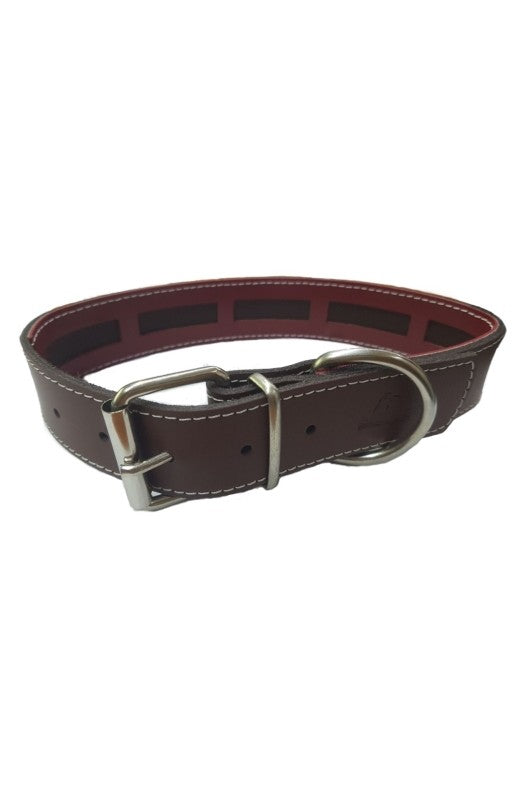 Collar de cuero para perros de 45 cm de largo x 2.5 cm de ancho