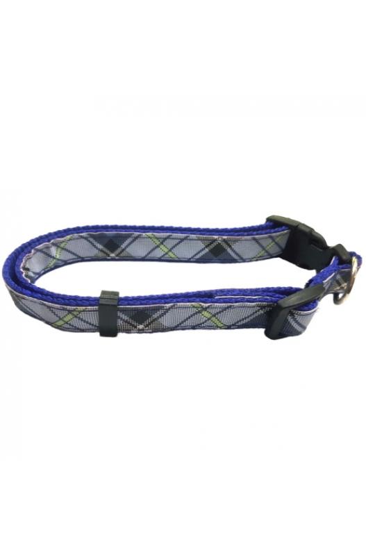 COLLAR NYLON 20 MM 35-50 CM ESCOCE AZUL