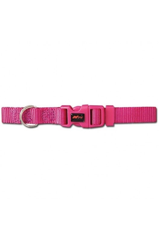 COLLAR NYLON BASICO FUSCIA 20-30X1CM