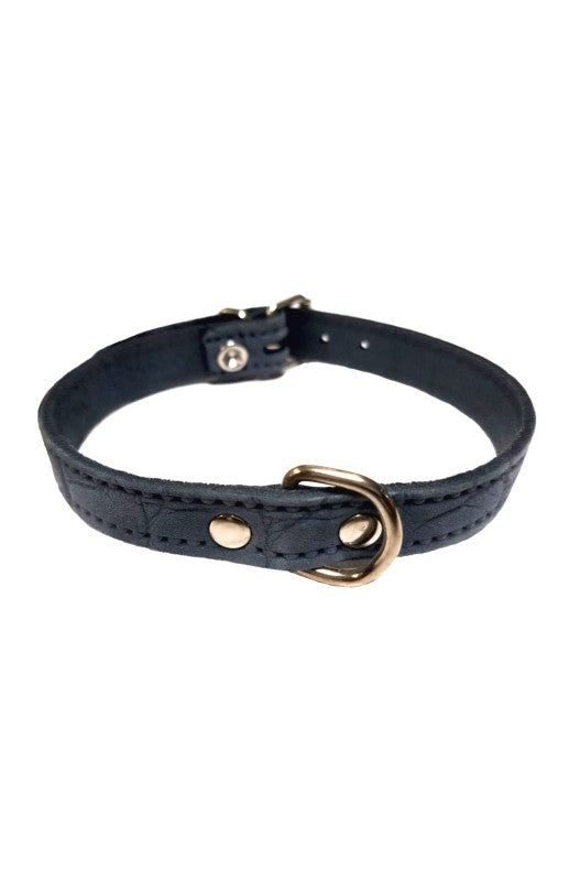 COLLAR PIEL LABRADO 15X350 AZUL