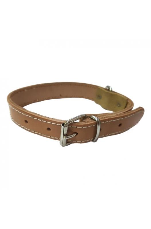 collar de cuero de alta calidad, generalmente utilizado para productos que requieren durabilidad. Las medidas 55x3 cm indican que el collar tiene una longitud de 55 cm y un ancho de 3 cm,