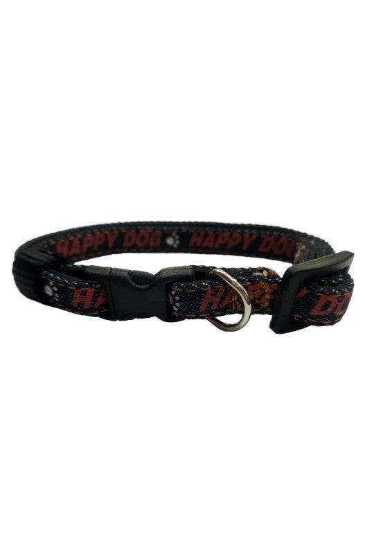 collar de nylon azul de 15 mm de ancho y ajustable entre 25 y 35 cm combina durabilidad y comodidad para tu perro