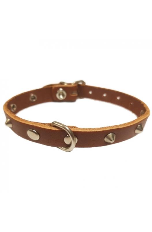 collar con adorno COLOR marrón