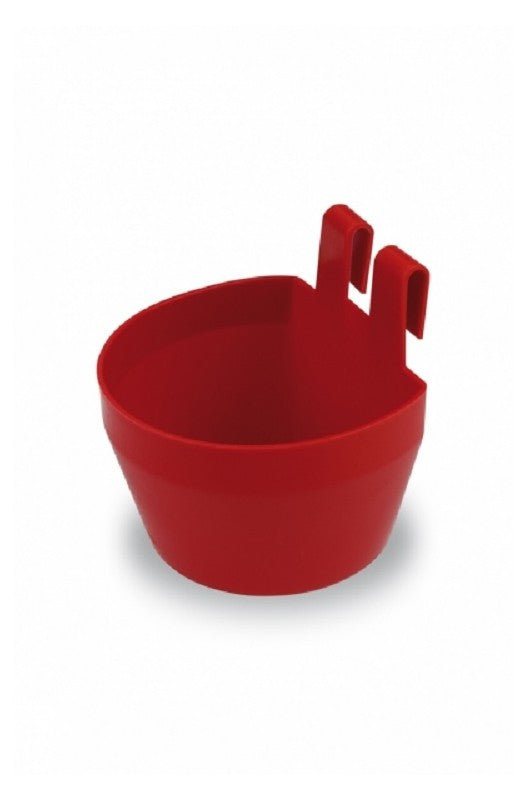 COMEDERO PLASTICO CON GANCHOS Dimensiones: mm Ø 95 x 80 x 90 h. - Bolypets