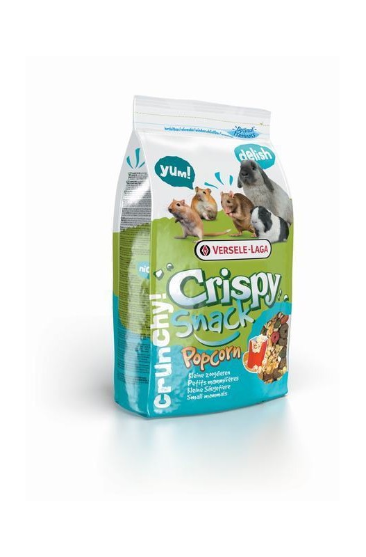 Crispy Snack Popcorn es un alimento complementario rico y ligero para conejos y roedores.