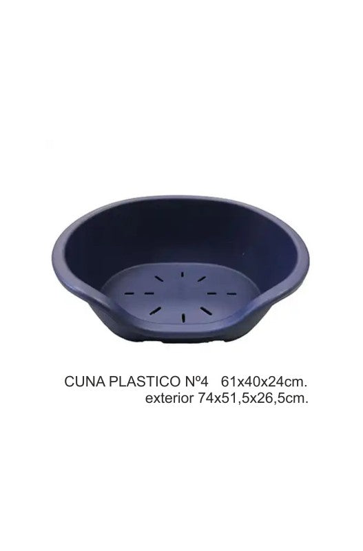 CUNA PLASTICO Nº4  61X40X24CM.