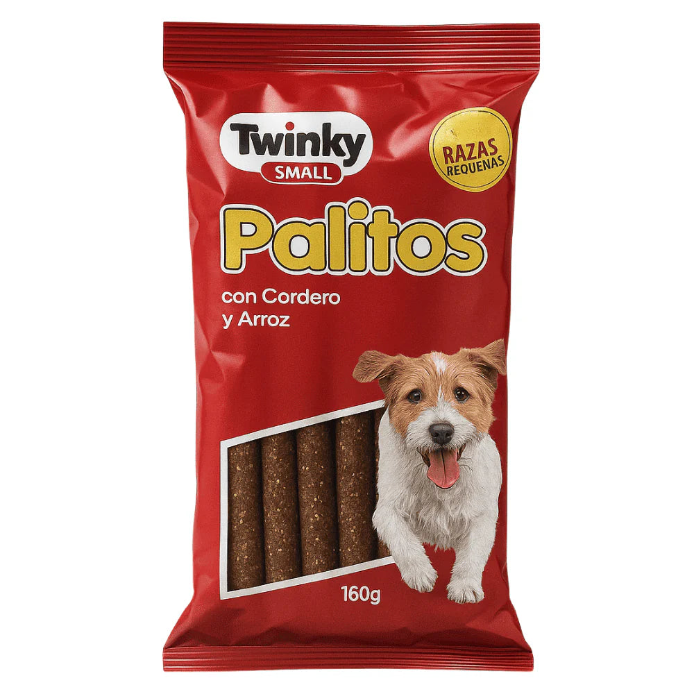 palitos de cordero y arroz twinky razas pequeñas