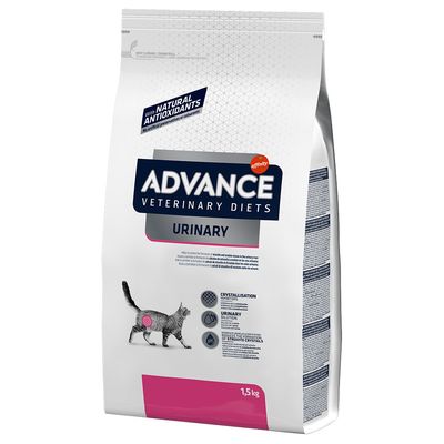 Advance Urinary Feline, es una dieta felina completa y equilibrada, formulada para el apoyo nutricional de problemas del tracto urinario inferior asociado a cristales de estruvita y oxalato gracias a su formulación con pH moderadamente ácido, al cloruro sódico y potásico y al contenido moderado en minerales. 