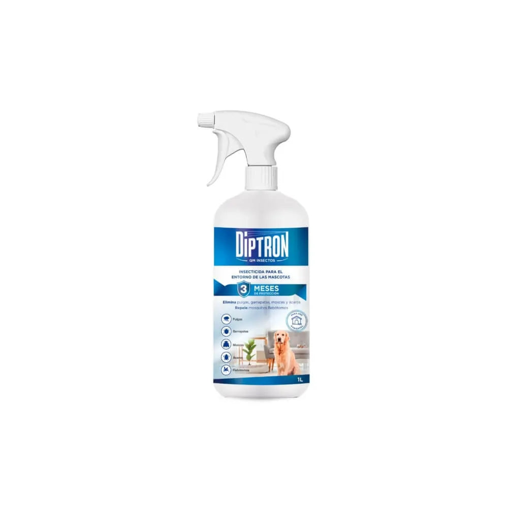 DIPTRON QM | Insecticida Líquido de Larga Duración para Caballos y Perros (1 Litro)