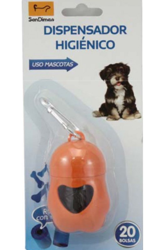 DISPENSADOR HIGIENICO 20 BOLSAS. PAW