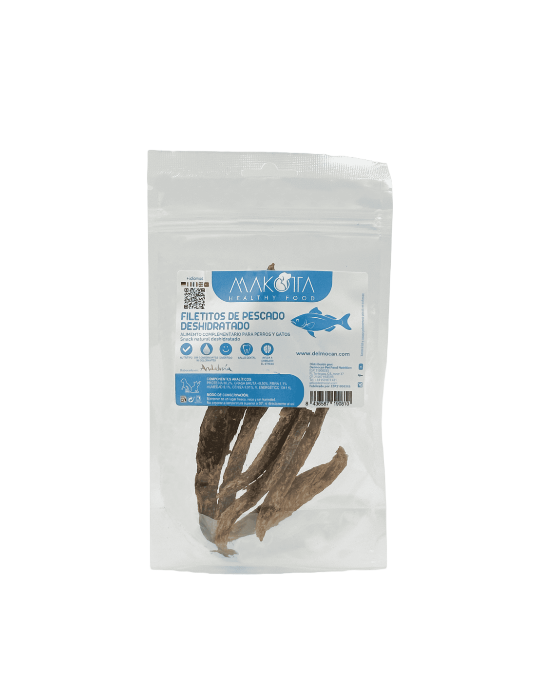 Filetes de pescado deshidratado |Snacks naturales para perros y gatos - Disponibles en bolypets.com