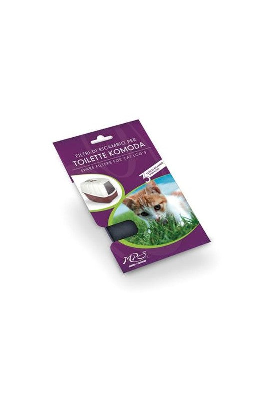 Filtro de carbón activo para la caseta higiénica Netta. Filtra el aire que se concentra dentro de la bandeja higiénica de tu gato, evitando los malos olores en el aire de tu hogar.| arena y complementos-Bolypets