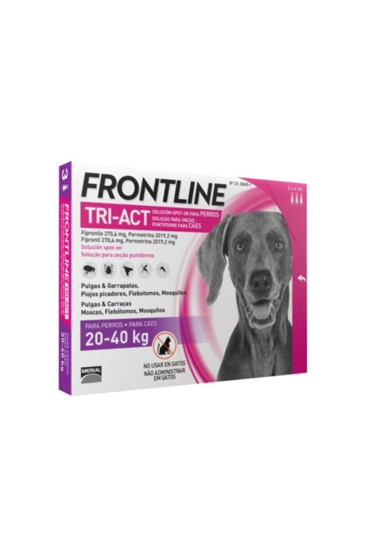 FRONTLINE TRI-ACT 20-40 KG. L 6 PIPETAS