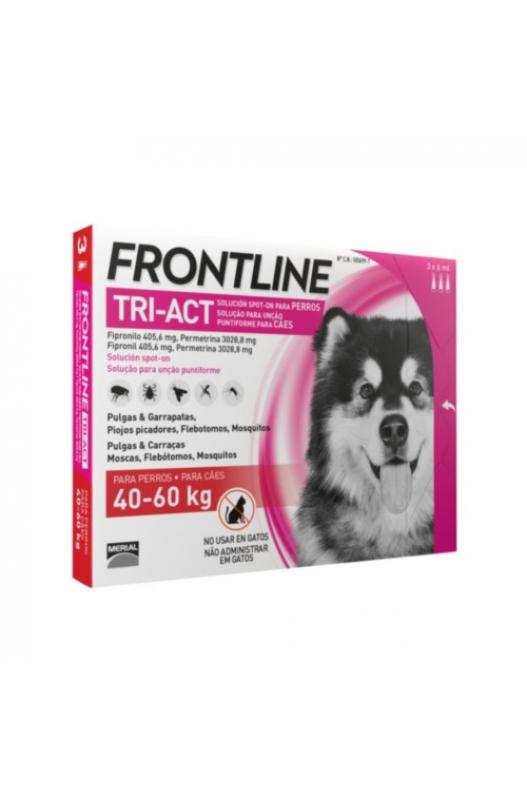 FRONTLINE TRI-ACT 40-60 KG. XL 6 PIPETAS