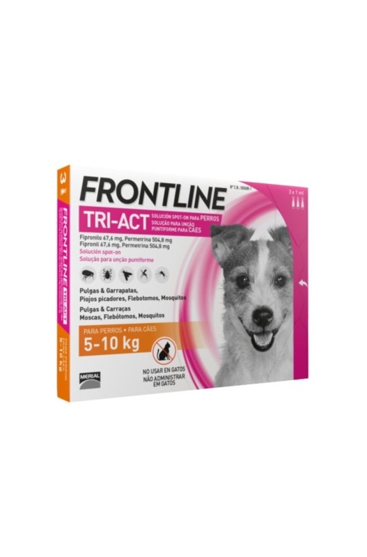 FRONTLINE TRI-ACT 5-10 KG. S 6 PIPETAS