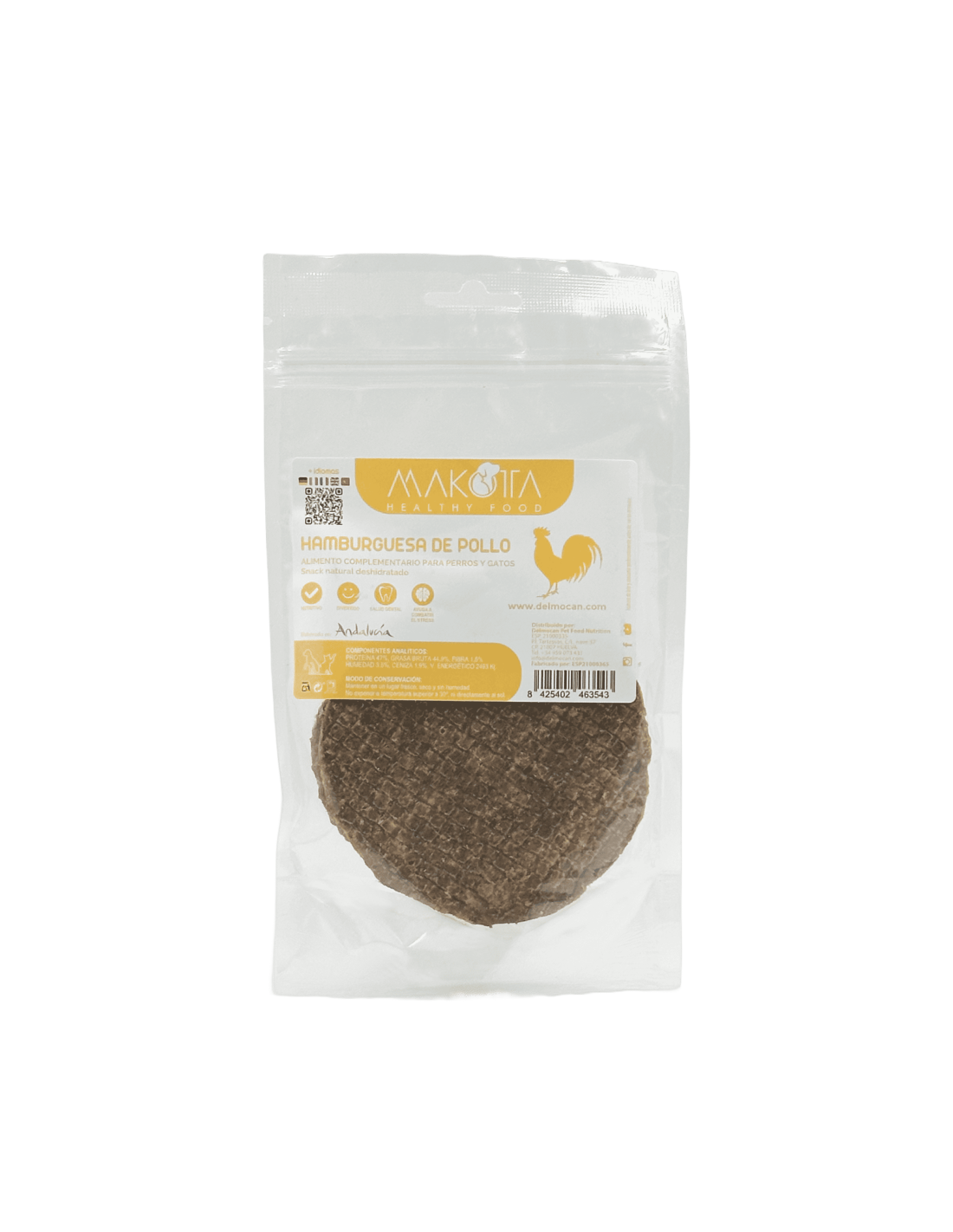 Hamburguesa de Pollo Deshidratada |snacks naturales-Bolypets