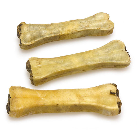 Hueso prensado piel |  100% piel bovina | snacks naturales para perros - Bolypets.com