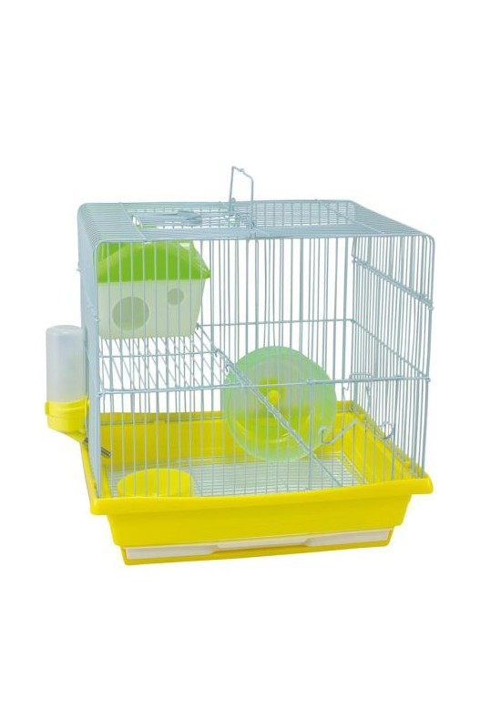 jaula metálica de una planta para roedores.