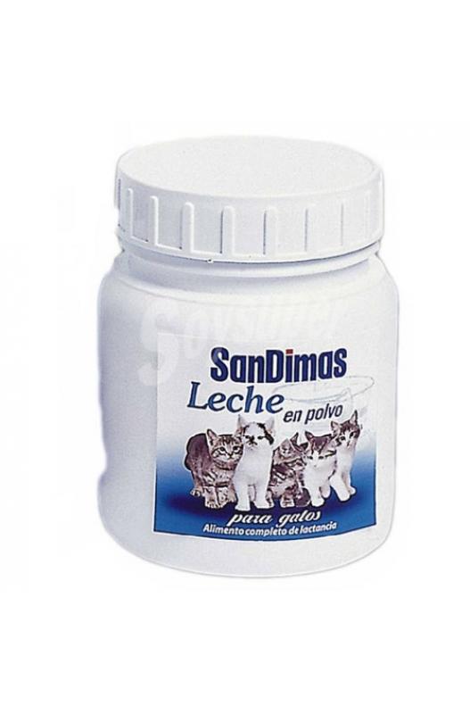La leche materniza de San Dimas, es un alimento completo de lactancia para gatitos recién nacidos de camadas muy numerodas donde la madre necesite una ayuda, gatitos huérfanos o que no pueden ser amamantados por algún otro motivo.