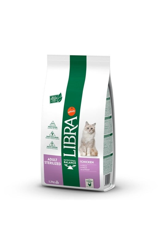 Comida gatos esterilizados sabor pollo