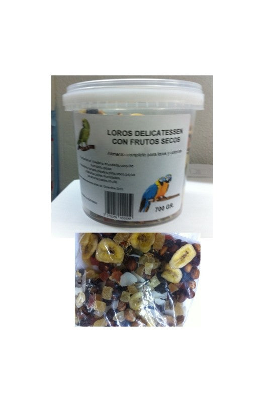 LOROS FRUTAS y CEREALES 700gr. Prodac